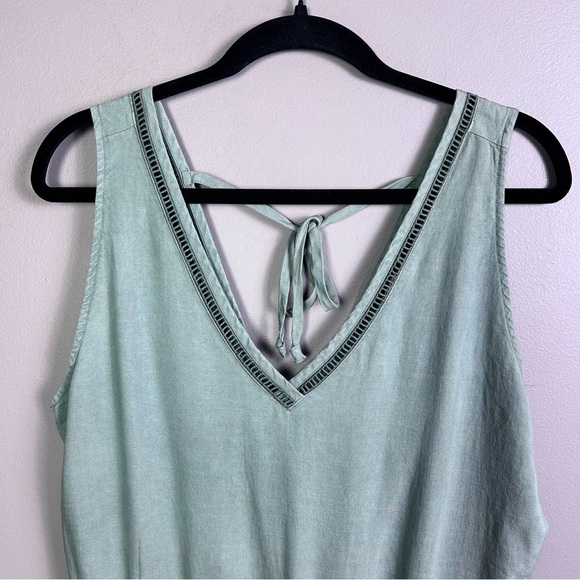 Anthropologie Cloth & Stone jumpsuit small NWT Deep Back tencel comfy - Picture 6 of 11